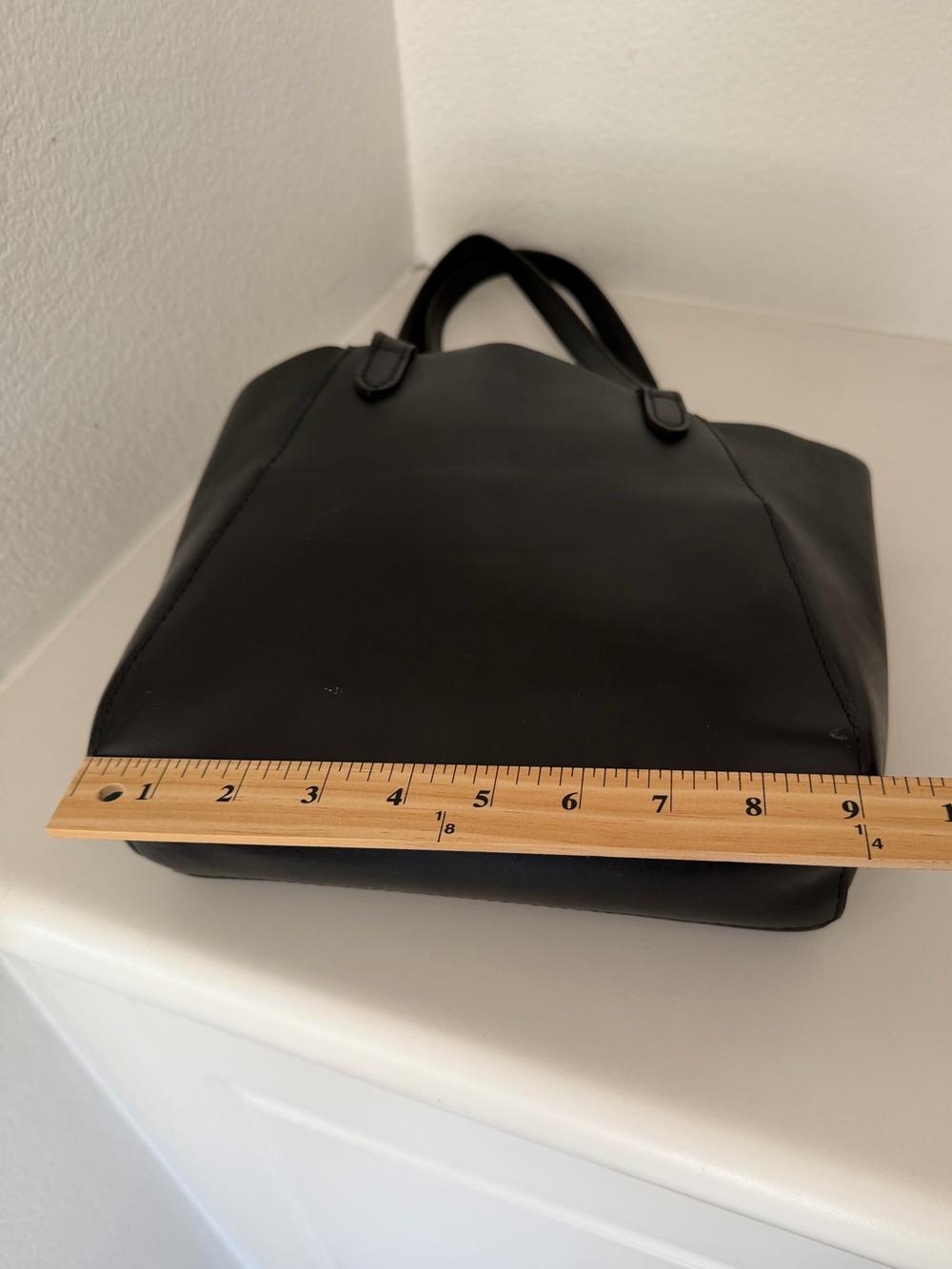 Portland Leather Goods Black Small Juliette Tote Bag - Picture 9 of 12